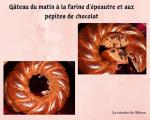 Gâteau du matin à la farine d'épeautre et aux pépites de chocolat(3)