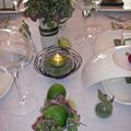 Table blanche - verte