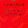 Sigmund freud, la technique psychanalytique