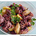 Salade de petits poulpes et pommes de terre nouvelles