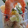 Verrines fraicheur au crabe 