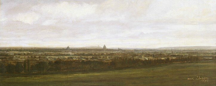 delatre, vue panoramique de Paris prise du Bicêtre en 1871