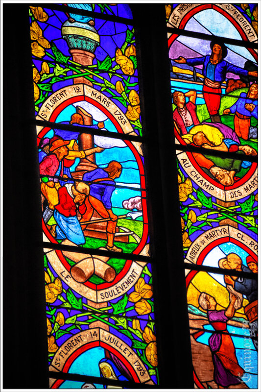 Vitrail Saint-Florent-le-Vieil le soulèvement guerre de vendée 12 mars 1793