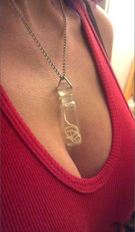 tapeworm necklace