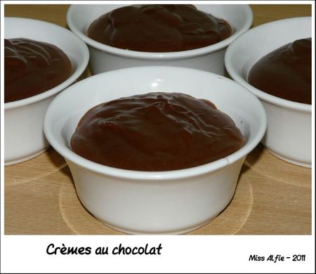 Crèmes au chocolat