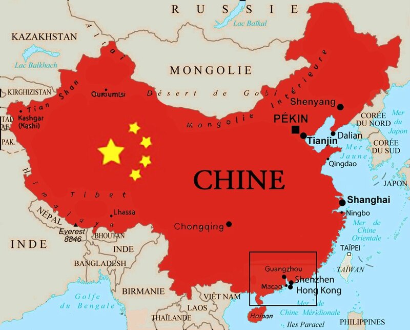 Carte Chine 1988
