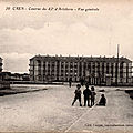 01 Caen, Quartier Claude Decaen, l'entrée principale, vers 1915