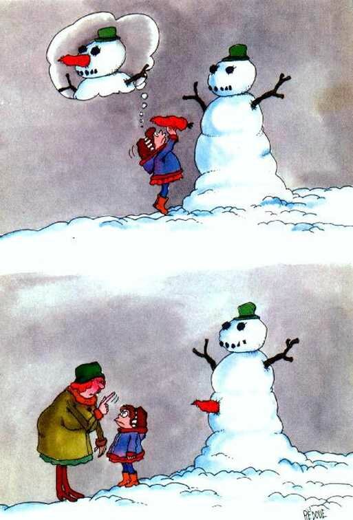 que dit un bonhomme de neige quand il rencontre un autre bonhomme de neige
