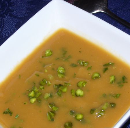 soupe potiron pistache