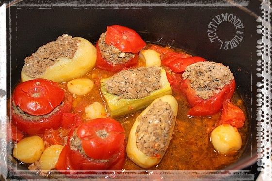 Legumes Farcis Pommes De Terre Tomates Et Courgettes Farcies En