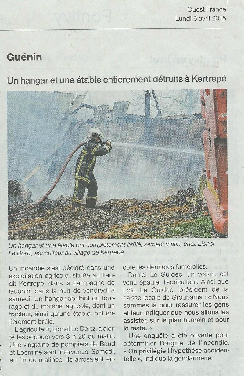 Incendie Guénin