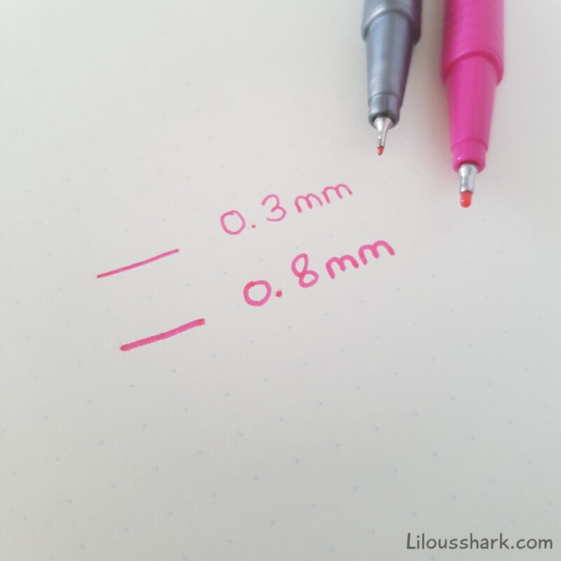 staedtler triplus broadliner fineliner comparaison
