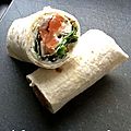 Wrap saumon-ricotta