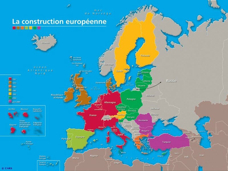Voici Les Cartes De Lelargissement De Lunion Geo Europeenne