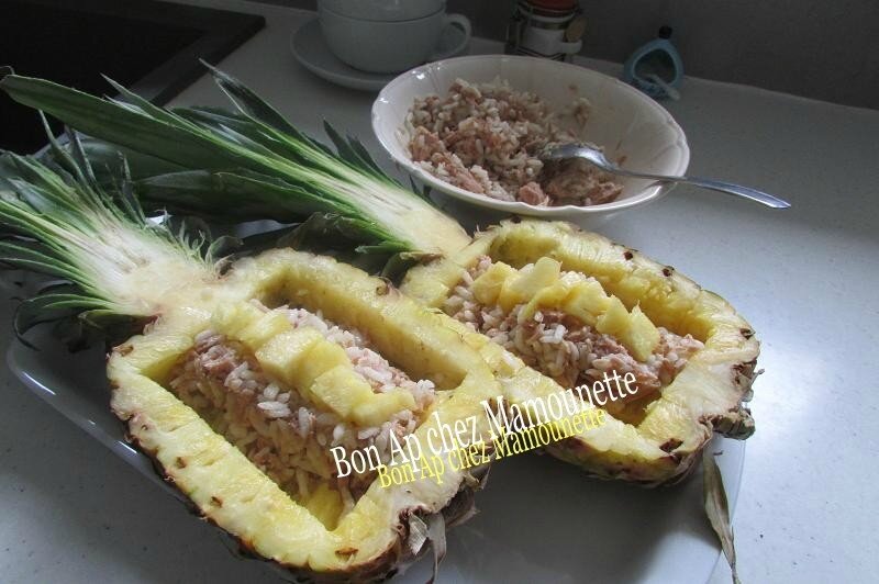 Ananas Dans Sa Coque Au Thon Et Riz Carnaroli Bon Ap Chez Mamounette