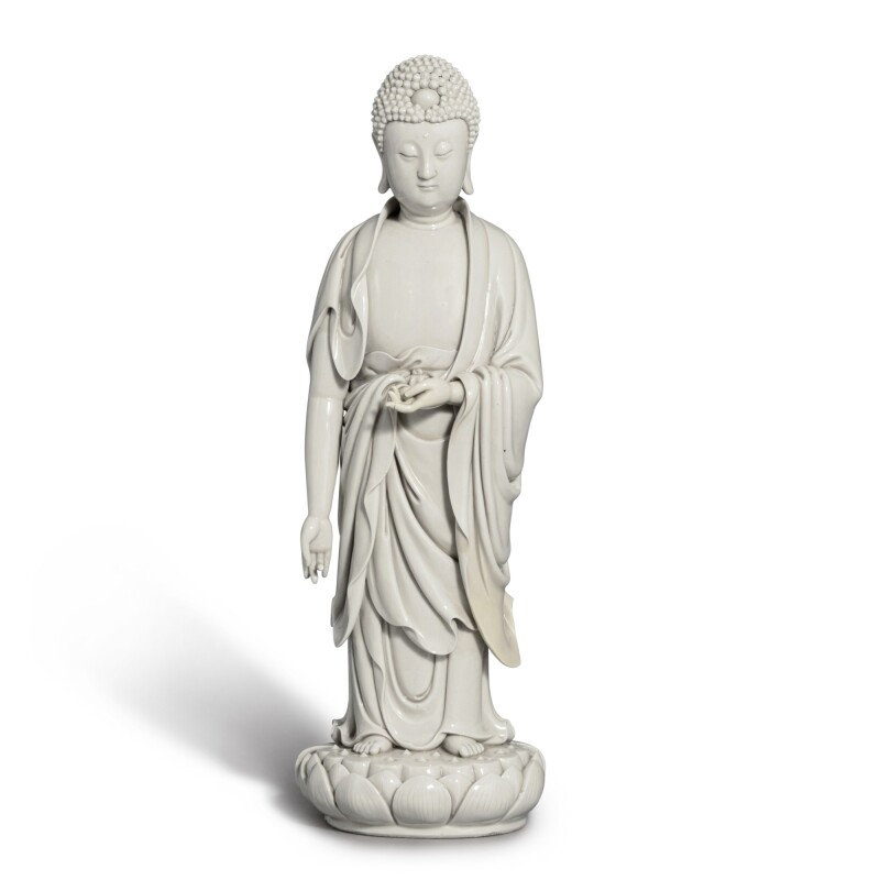 A 'Dehua' figure of Buddha, Qing dynasty, 17th-18th century