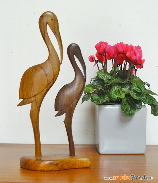 STATUE-BOIS-OISEAUX-Ibis-1-muluBrok-Vintage