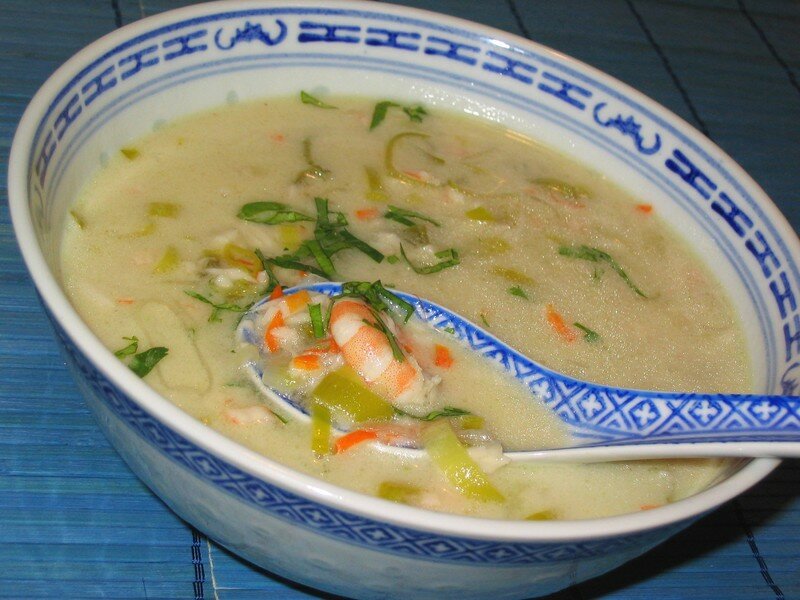 Recette soupe chinoise au crabe - Marie Claire