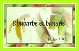 Confiture banane rhubarbe