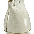 A white-glazed flask, liao dynasty