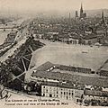 Rouen - Vue générale et vue du champ de Mars (carte postale coll. Verney-gandeguerre)