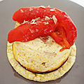 Cheesecake au chorizo, poivrons et galette de mais pour le concours sur la cuisine portugaise