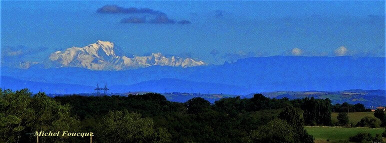 Le Mont Blanc Et La Chaîne Des Alpesphotographiés Depuis Le