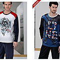 Pyjama homme aspect velours, so class !