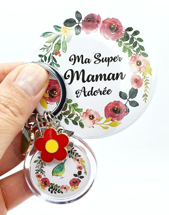 miroir de poche fête des mères