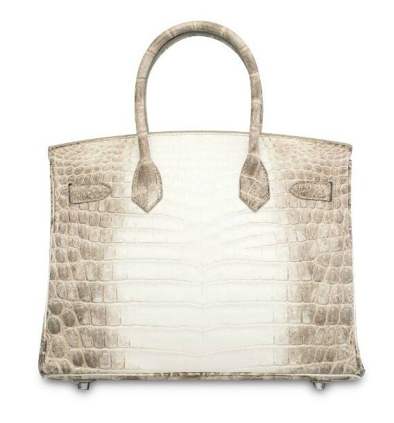 Hermes Birkin 30 Bag Blanc Crocodile SHW