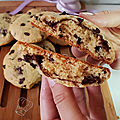 Cookies au sucre de coco et chocolat au thermomix