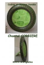 cadre vert bronze
