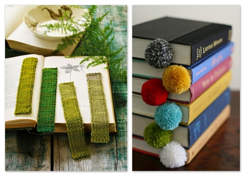 marque pages tricot
