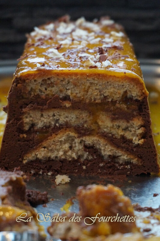 BUCHE Chocolat Passion Mangue - LA SALSA DES FOURCHETTES