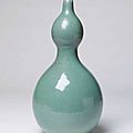 Celadon double-gourd vase, koryo dynasty, 11th-12th c. a.d., korea