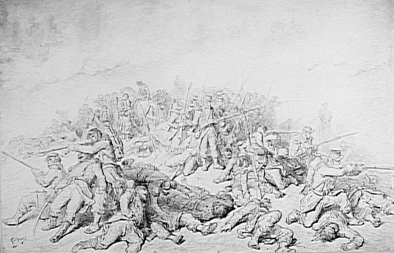 Doré carré d'infanterie bataille de Champigny