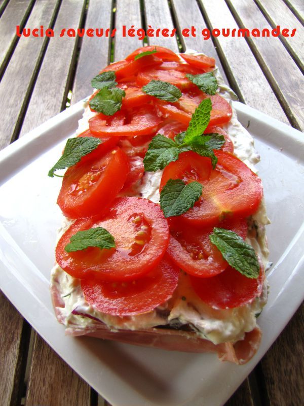 terrine de légumes grillés au fromage de chèvre Lucia saveurs légères