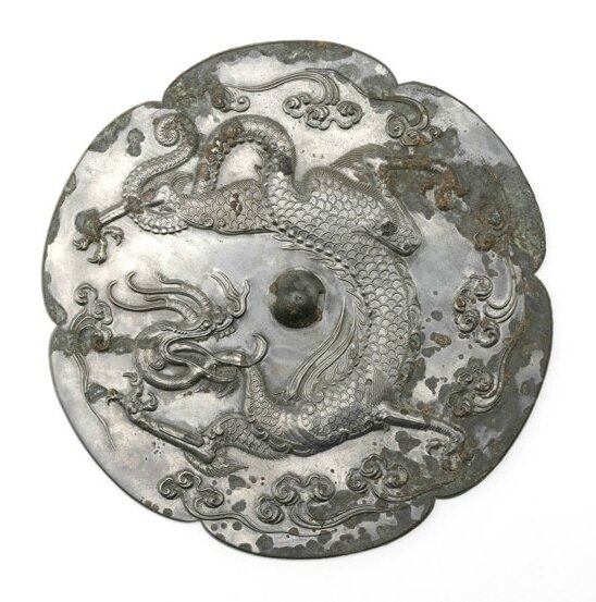 tang dynasty dragon plaque