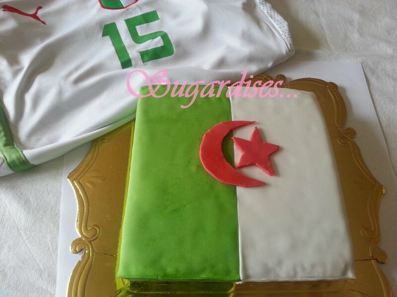 Drapeau De L Algerie En Pate A Sucre Sugardises Gourmandises