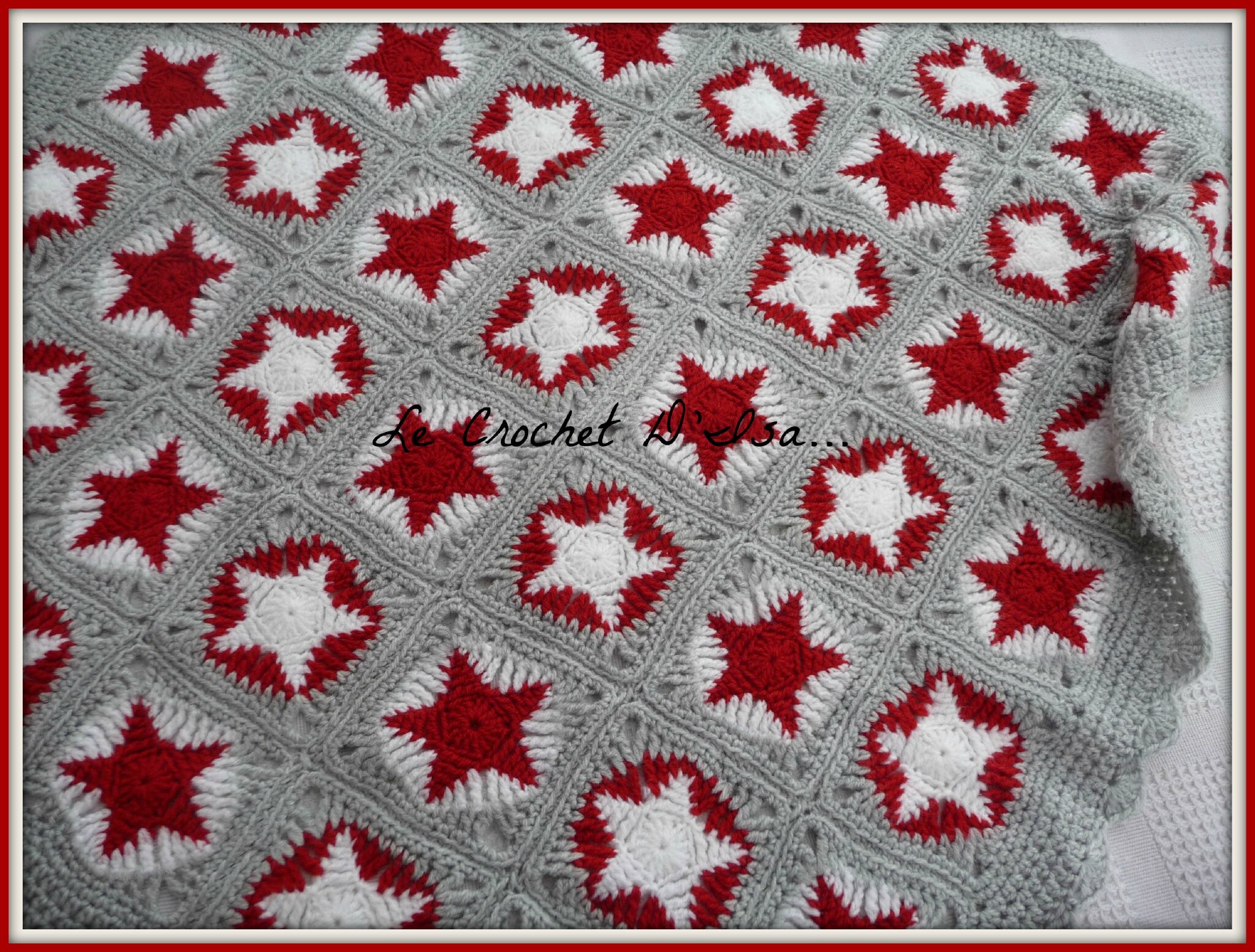 Couverture U00e9toile Au Crochet Star Crochet Blanket Art Collectibles Fiber Arts Shantived Com