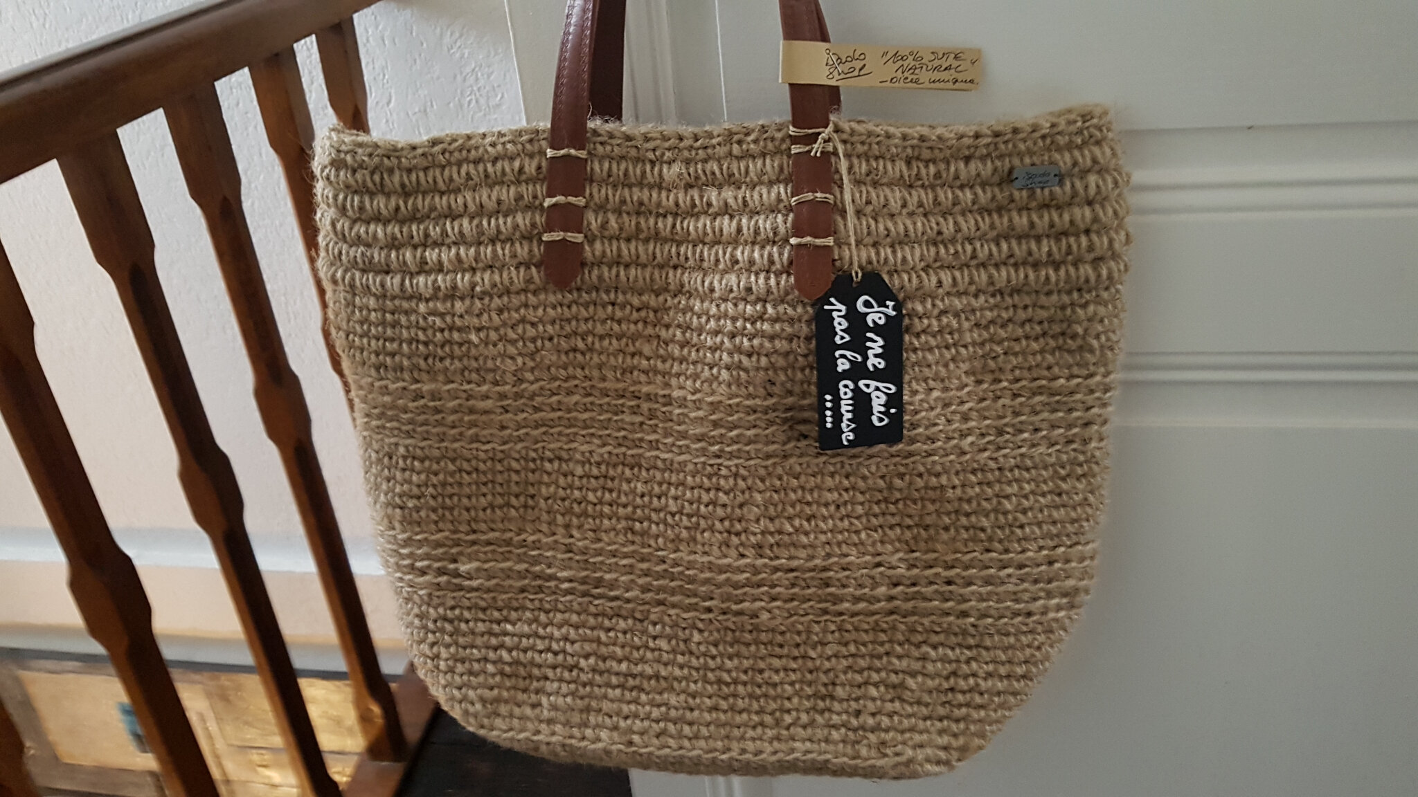 Les sacs cabas au crochet en ficelle de jute \