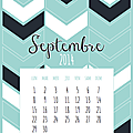 Calendriers mensuels : septembre 2014 (à imprimer - gratuit)