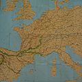 Cartes des grandes voies jacquaires en europe.