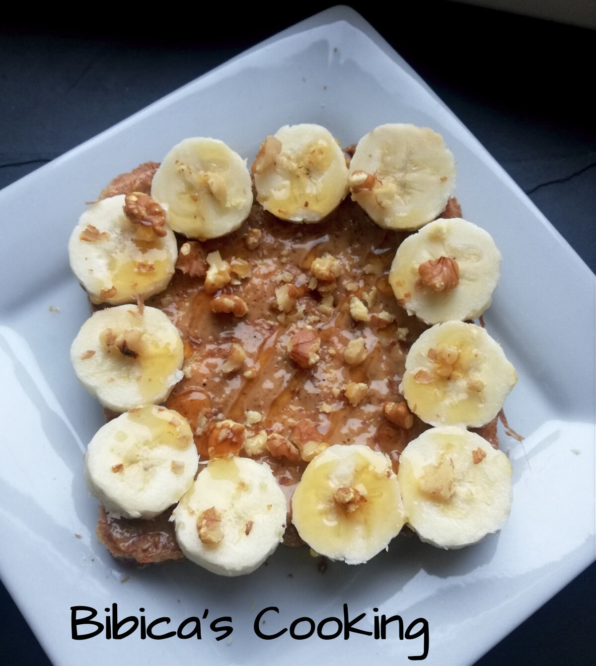 Pain Perdu Au Beurre De Cacahuete Banane Et Noix Bibica S Cooking
