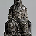 A bronze figure of zhenwu, ming dynasty, 16th century