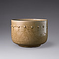 A group of four stoneware moulded bowls, Vietnam, 13th-15th century1