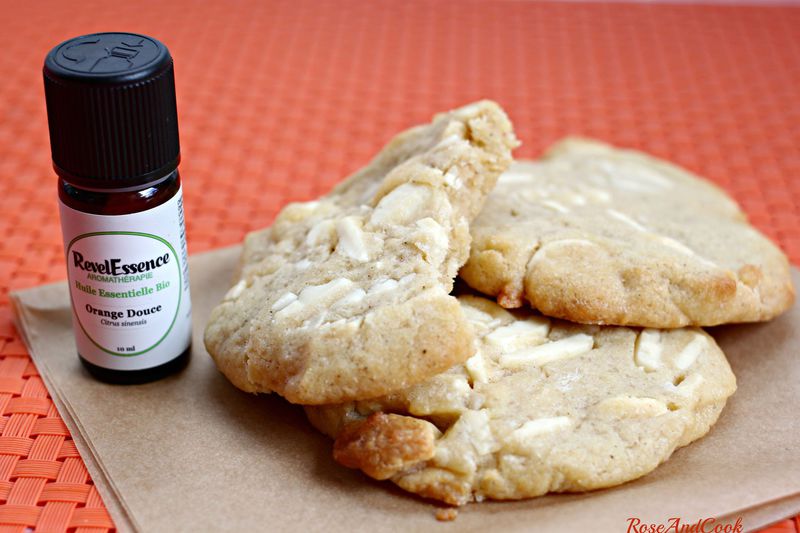 Cookies Chocolat Blanc Et Huile Essentielle D Orange Douce