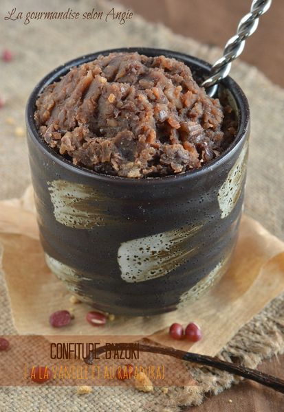 confiture haricot rouge azuki végétal vegan vanille rapadura