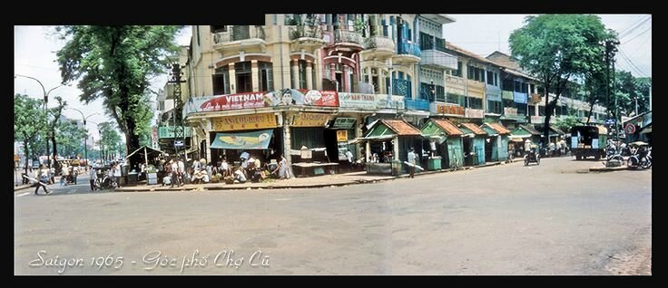 Góc phố Chợ Cũ 1965 góc Hàm Nghi-Võ Di Nguy