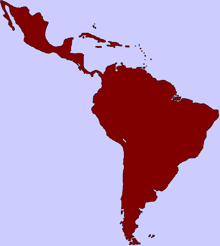 Carte Amerique Latine Les Boulitos En Voyage